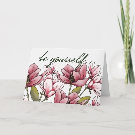 Fluisterende Magnolia's voor moed Kaart (Voorkant)