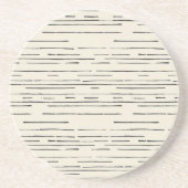 Fluisterende Meadow Neutral Floral Zandsteen Onderzetter (Voorkant)