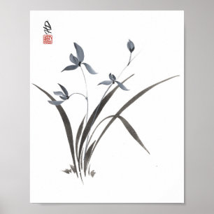Fluisterende Orchidee Poster