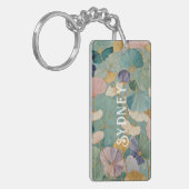 Fluisterende Pastel Gingko Sleutelhanger (Voorkant Links)