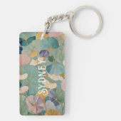 Fluisterende Pastel Gingko Sleutelhanger (achterkant)