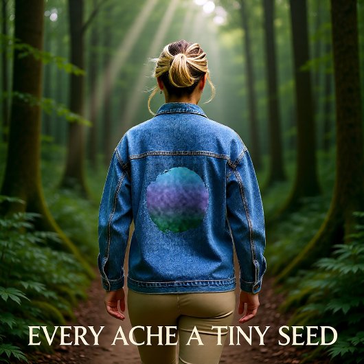 fluisterende pastelvallei denim jacket