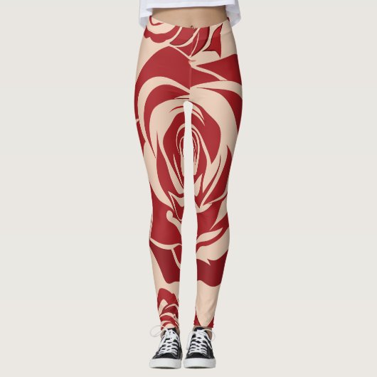 Fluisterende Rozen Leggings (Voorkant)