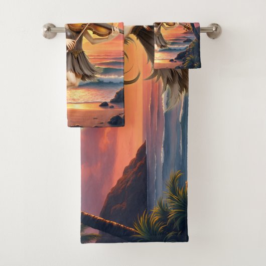 Fluisterende Snaar van de Zonsondergangsfee. Bad Handdoek (Insitu)