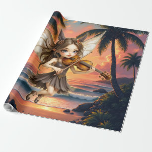 Fluisterende Snaar van de Zonsondergangsfee. Cadeaupapier