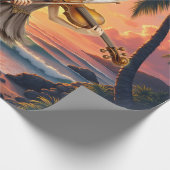 Fluisterende Snaar van de Zonsondergangsfee. Cadeaupapier (Hoek)