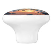Fluisterende Snaar van de Zonsondergangsfee. Keramische Knop (Zijkant)