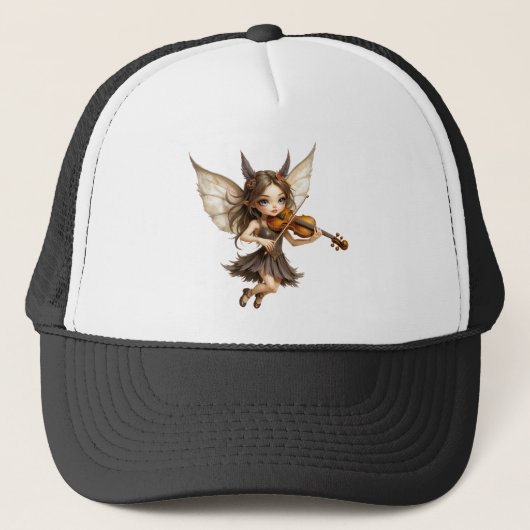 Fluisterende Snaar van de Zonsondergangsfee. Trucker Pet (Voorkant)