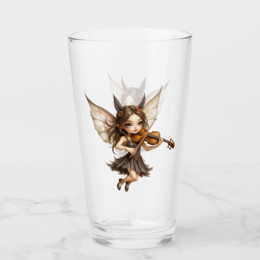 Fluisterende snaren van de Zonsondergangsfee. Glas (Voorkant)