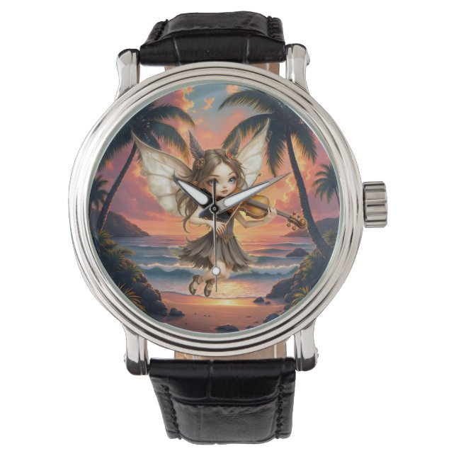 Fluisterende snaren van de Zonsondergangsfee. Horloge (Voorkant)