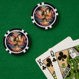 Fluisterende snaren van de Zonsondergangsfee. Poker Chips
