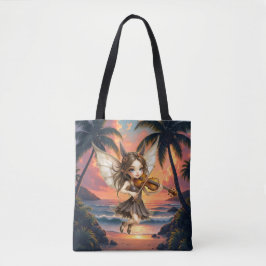 Fluisterende snaren van de Zonsondergangsfee. Tote Bag