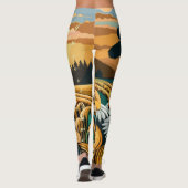 Fluisterende Tarwe Leggings (Achterkant)
