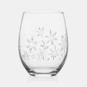 Fluisterende Vorstbloem Wijnglas Zonder Voet (Rechts)