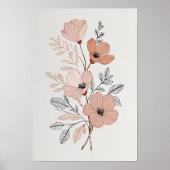 Fluisterende Weidebloemen Poster (Voorkant)