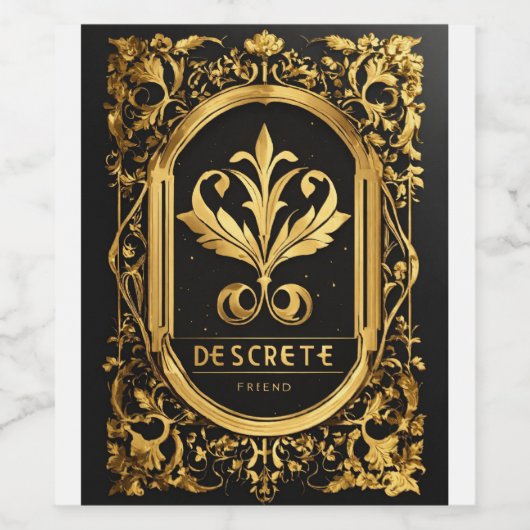 Fluisterende wijnstokken Chardonnay Wijn Etiket (Enkel label)