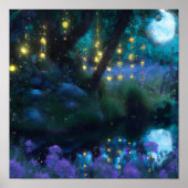 Fluisterende Wilds: Moonflower Radiance Poster (Voorkant)