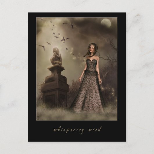 Fluisterende wind briefkaart (Voorkant)
