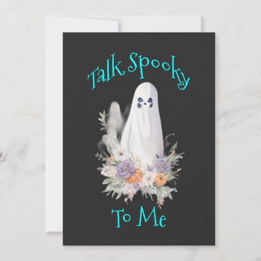 Fluisterende Wraith Ghost Feestdagenkaart (Voorkant)