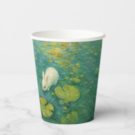 Fluisteringen bij de vijver – Black Cat Paper Cup Papieren Bekers