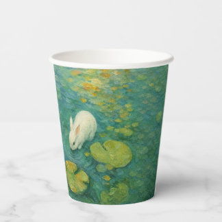 Fluisteringen bij de vijver – Black Cat Paper Cup Papieren Bekers