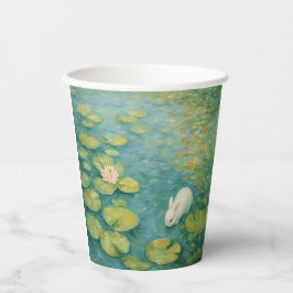 Fluisteringen bij de vijver – Black Cat Paper Cup Papieren Bekers