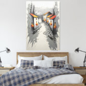Fluisteringen door de Ember Lane Canvas Afdruk (Insitu (Slaapkamer))