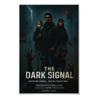 Fluisteringen in het donker" foto afdruk