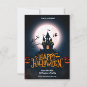 Fluisteringen in het donker Halloween Kaart (Voorkant)