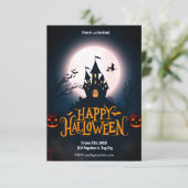 Fluisteringen in het donker Halloween Kaart (Staand voorkant)