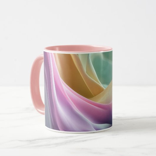 Fluisteringen in Pastel Beweging Mok (Voorkant links)