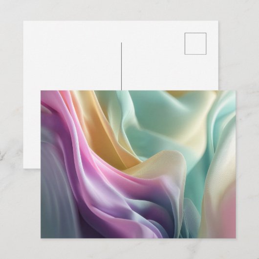 Fluisteringen in Pastelbeweging Briefkaart (Voorkant / Achterkant)
