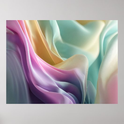 Fluisteringen in Pastelbeweging Poster (Voorkant)