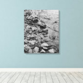 Fluisteringen langs de kust canvas afdruk (Insitu (Houten vloer))