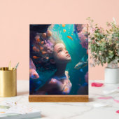 Fluisteringen onder de golven acryl bord (Huwelijk)