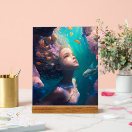 Fluisteringen onder de golven acryl bord