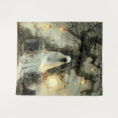 Fluisteringen onder de lantaarnboom Halloween Wandkleed (Voorkant (horizontaal))