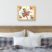 "Fluisteringen van Beweging" Canvas Afdruk (Insitu (Slaapkamer))