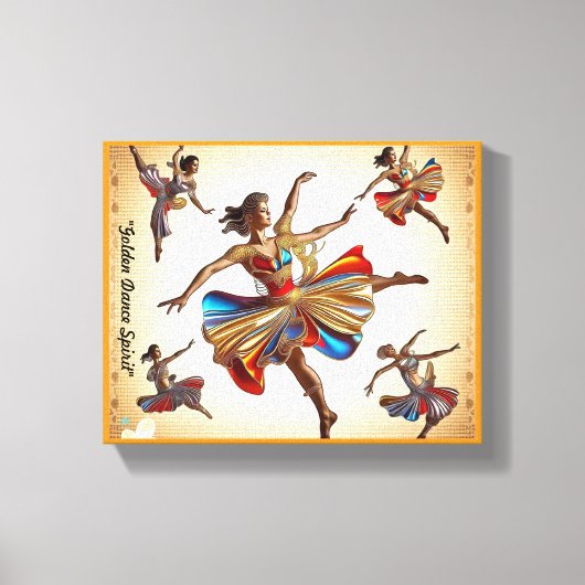 "Fluisteringen van Beweging" Canvas Afdruk (Voorkant)