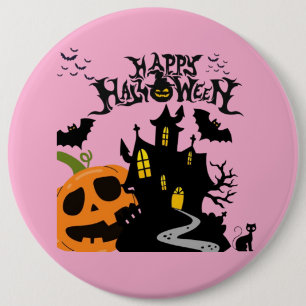 Fluisteringen van de begraafplaats roze ronde button 6,0 cm