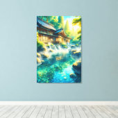 Fluisteringen van de Cederstroom Canvas Afdruk (Insitu (Houten vloer))