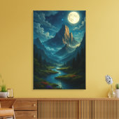 Fluisteringen van de Maanlichtvallei Canvasprint Canvas Afdruk (Insitu (Woonkamer))