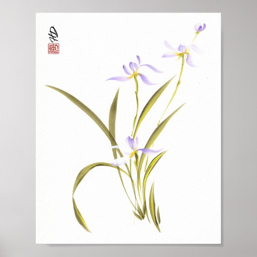 Fluisteringen van de Morgenorchidee Poster (Voorkant)