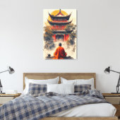 Fluisteringen van de Pagode Canvas Afdruk (Insitu (Slaapkamer))