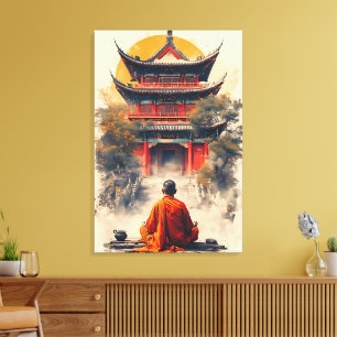Fluisteringen van de Pagode Canvas Afdruk
