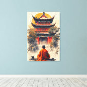 Fluisteringen van de Pagode Canvas Afdruk (Insitu (Houten vloer))