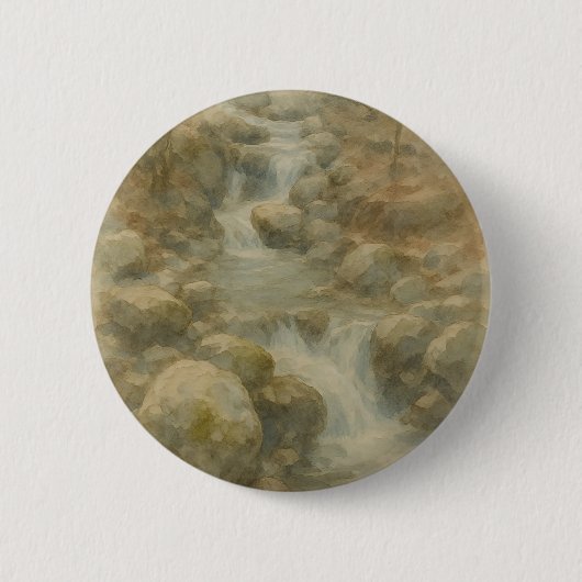 Fluisteringen van de Stroom Ronde Button 5,7 Cm (Voorkant)