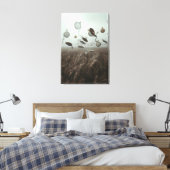 Fluisteringen van de Tijd – Surrealistisch Landsch Canvas Afdruk (Insitu (Slaapkamer))