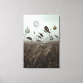 Fluisteringen van de Tijd – Surrealistisch Landsch Canvas Afdruk (Voorkant)
