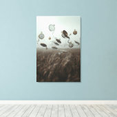 Fluisteringen van de Tijd – Surrealistisch Landsch Canvas Afdruk (Insitu (Houten vloer))